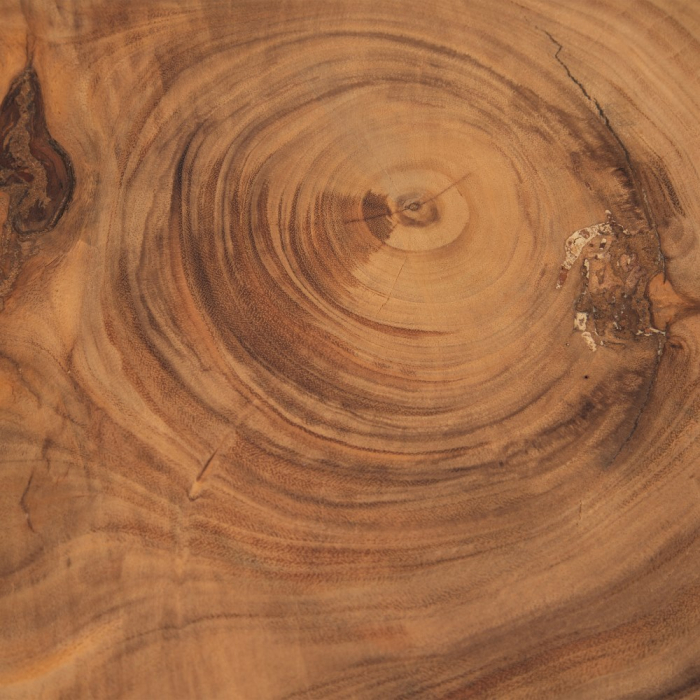 Masuta Cafea Lemn Suar CreativDeco - Piesa Rustica cu Textura Naturala [4]