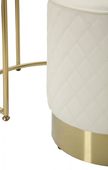 Masa de toaleta rotunda | Blat marmorat | CreativDeco [8]