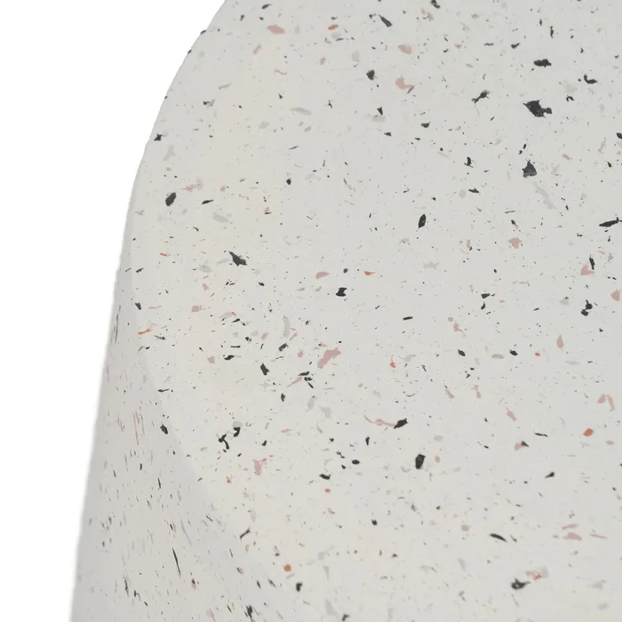 Masă decorativă fibră albă, decor modern [4]