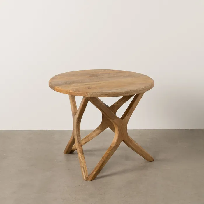 Măsuță decorativă mango miere, mobilier rustic modern [1]