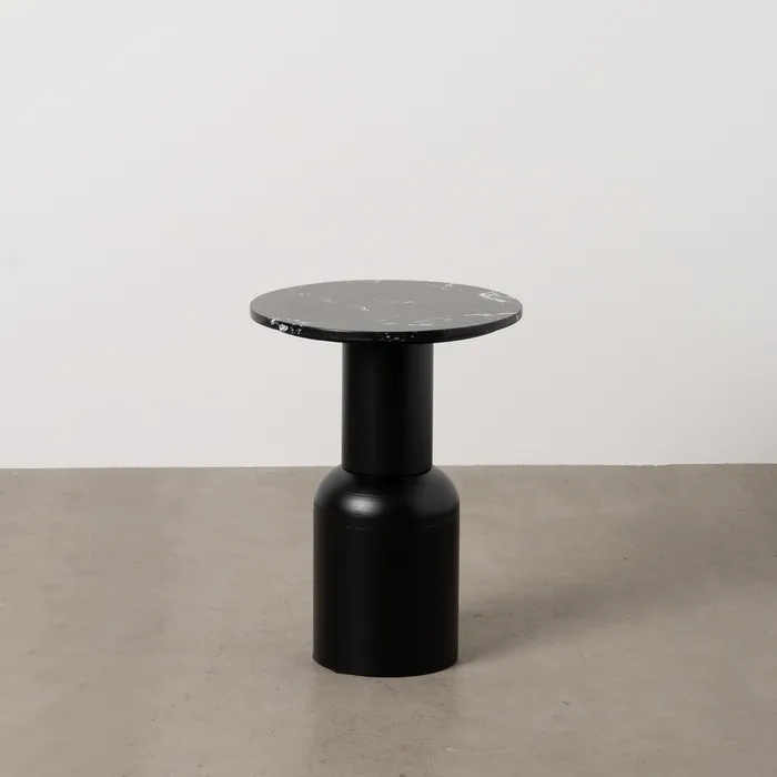 Măsuță decorativă marmură negru, mobilier lux [1]