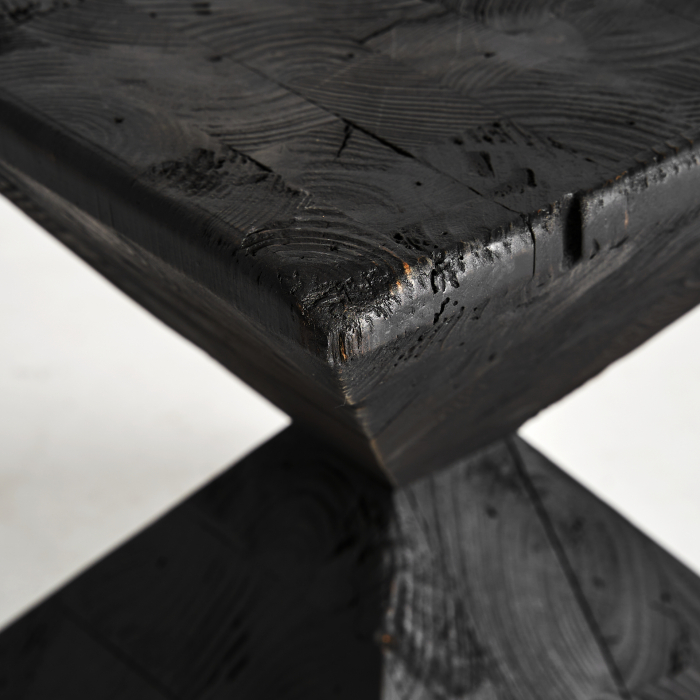 Masuta Art Deco lemn reciclat negru|Masute ecologice [3]