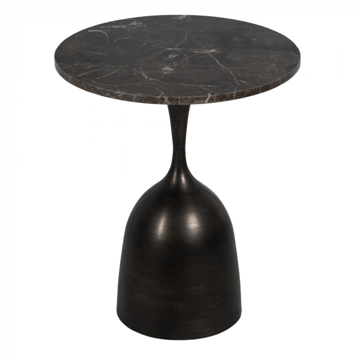 Măsuță Laterală Marmură și Metal CreativDeco - Mobilier Elegant pentru Living [3]