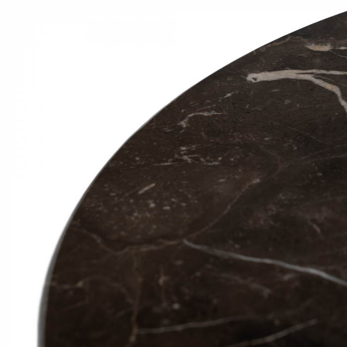 Măsuță Laterală Marmură și Metal CreativDeco - Mobilier Elegant pentru Living [4]