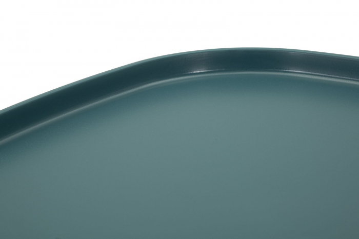 Măsuță Gea albastru-verzuie cu design organic și finisaj mat din plastic durabil [5]