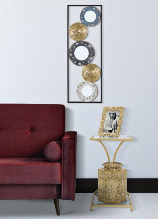 Masuta laterala compacta cu blat marmorat CreativDeco [7]