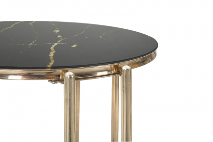 Masuta Ikis, Metal Auriu, Sticla Neagra - creativdeco.ro [6]