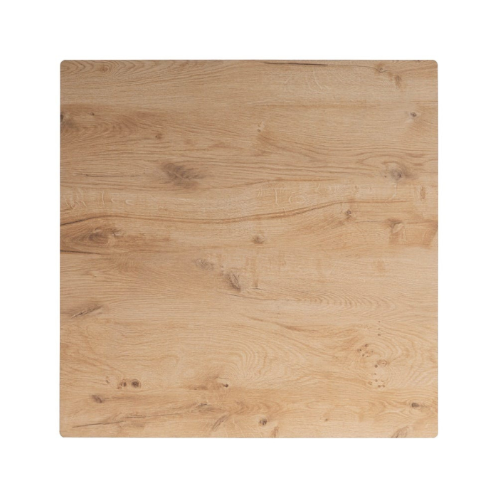 Măsuță înaltă pătrată din MDF finisaj lemn natur și metal [3]