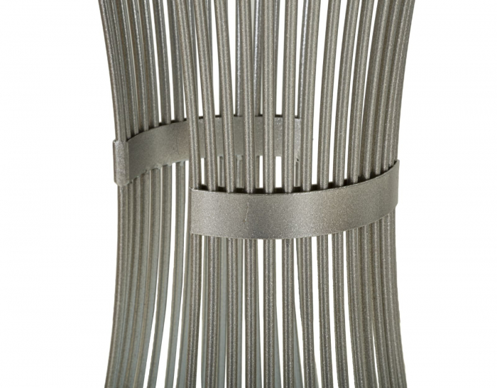 Masuta inalta rotunda argintie | Accent modern CreativDeco [6]