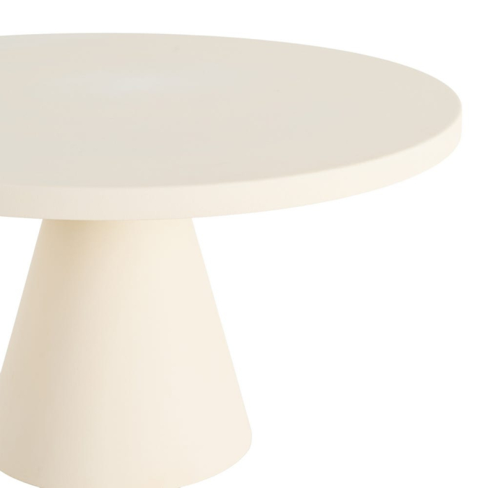 Măsuță joasă din oțel crem cu bază conică [3]