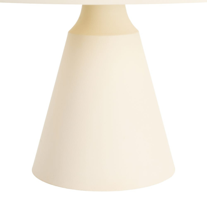 Măsuță joasă din oțel crem cu bază conică [5]