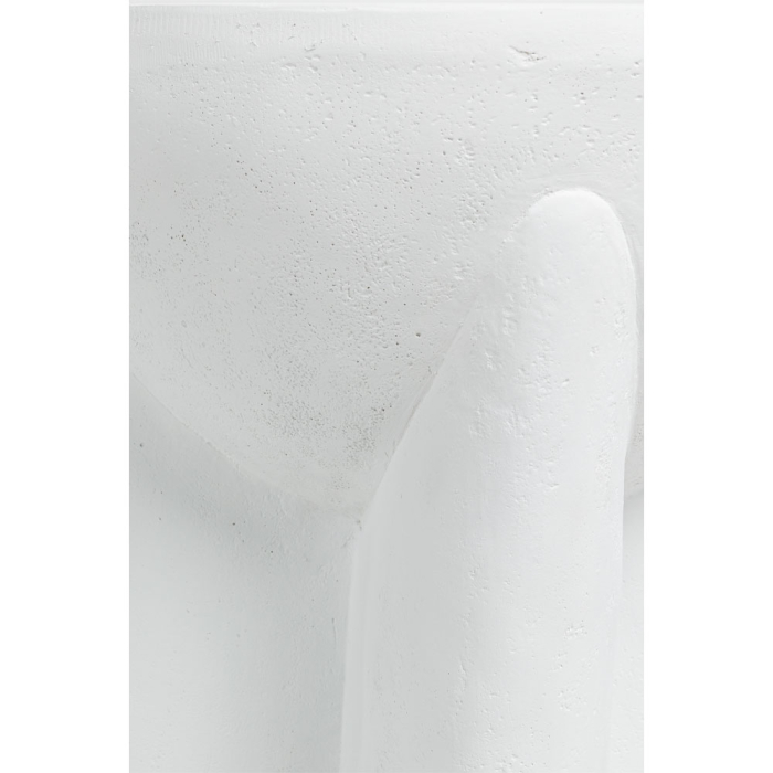 Măsuță laterală albă din MgO cu design sculptural [6]