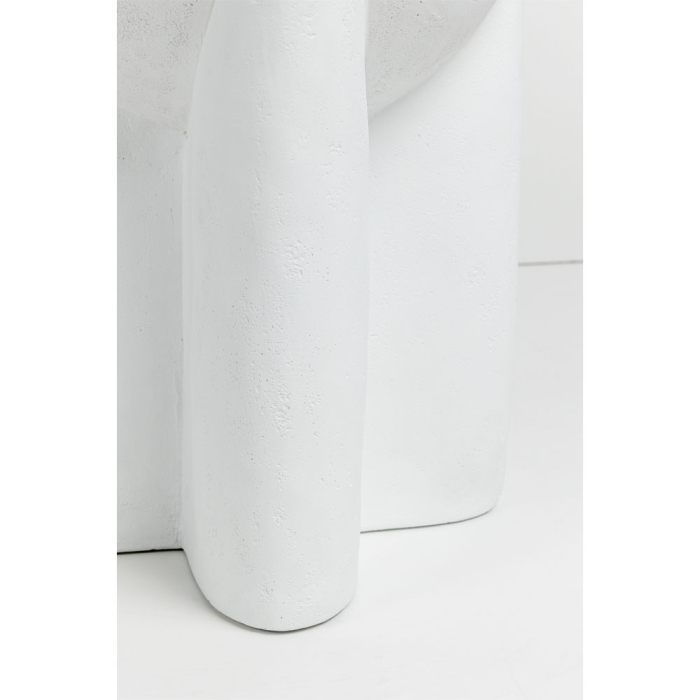 Măsuță laterală albă din MgO cu design sculptural [5]