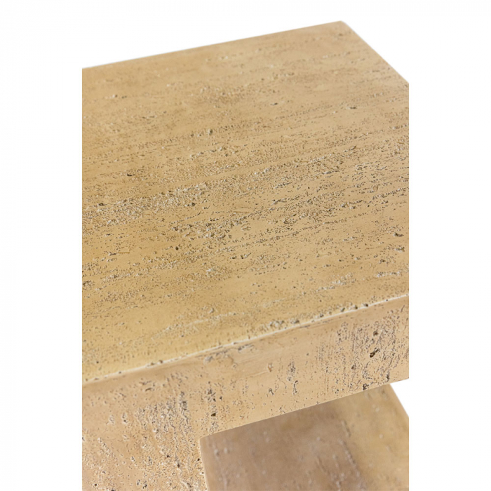 Măsuță laterală bej cu decupaj modern Pyramis [4]