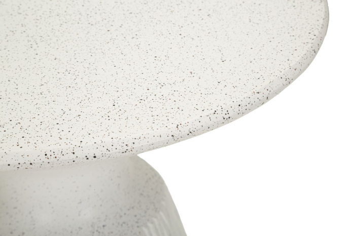 Masuta laterala conica sculpturala crem 40x53 cm [5]