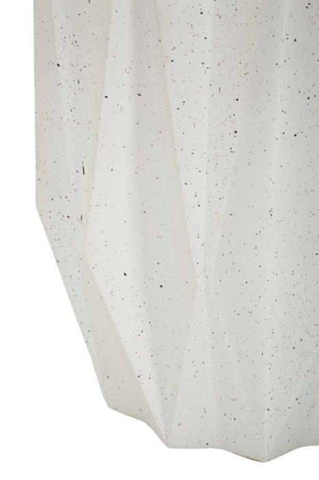 Masuta laterala geometrica fatetata crem 38.5x53 cm [4]