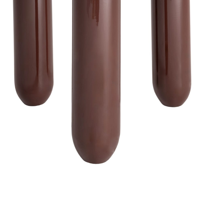 Masuta laterala din MDF lacuit garnet cu trei picioare cilindrice [11]