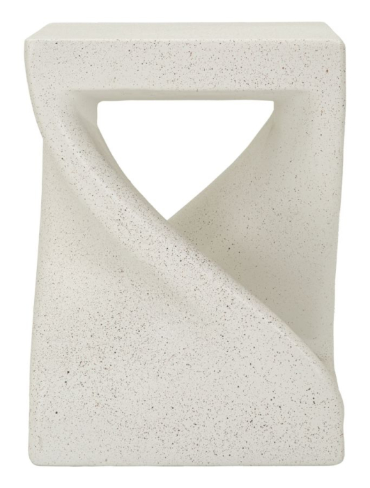 Masuta laterala cubica rasucita tip Z crem 34x34x45 cm [2]