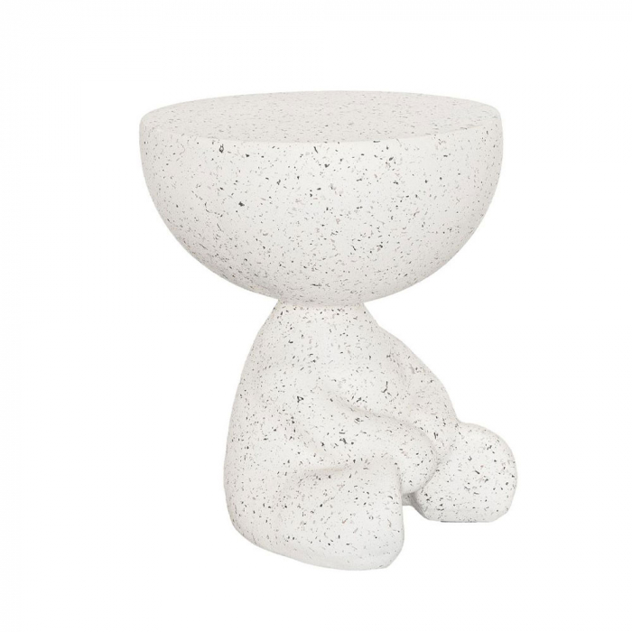 Măsuță laterală albă rotundă model Bear [3]