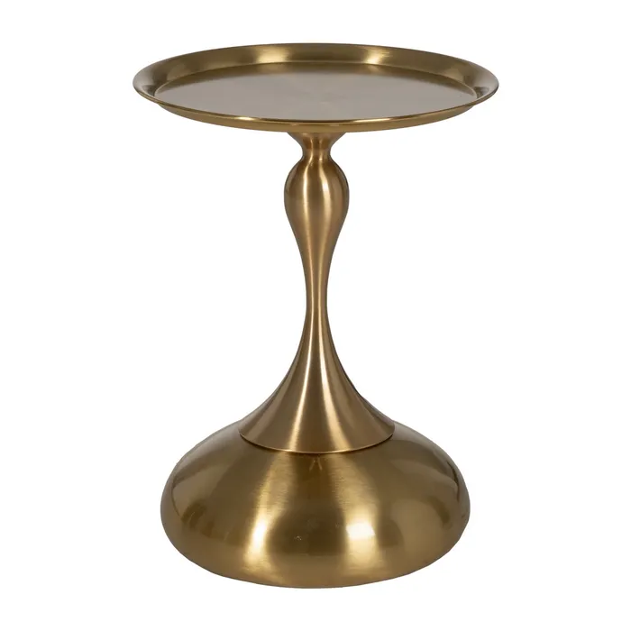 Măsuță metal aurie, decor modern [3]