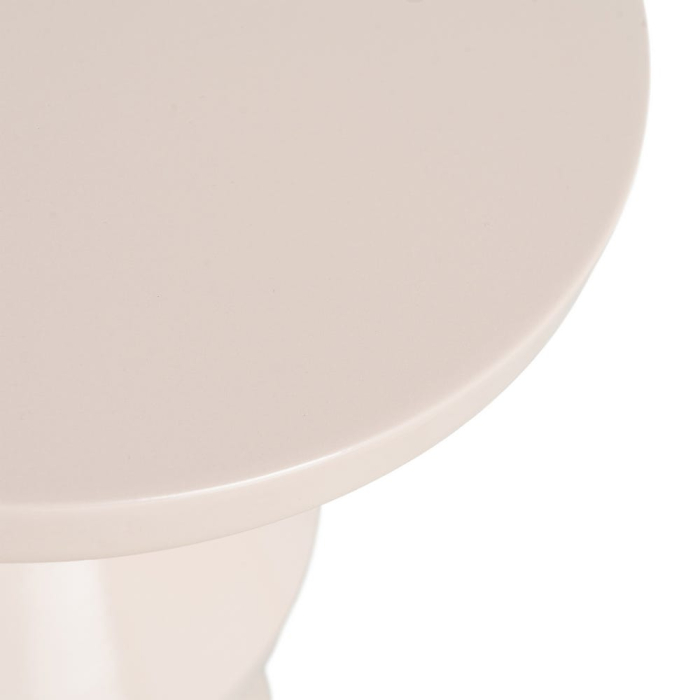 Măsuță laterală decorativă din metal alb forme geometrice [7]