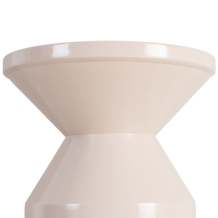 Măsuță laterală decorativă din metal alb forme geometrice [5]