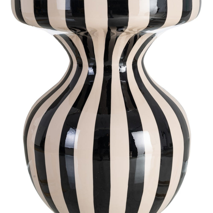 Măsuță laterală metal alb negru blat radial [5]