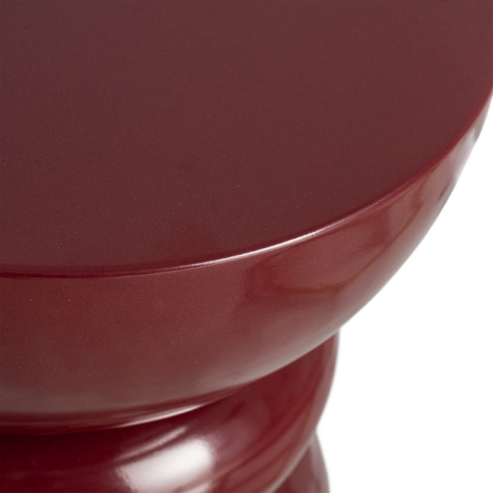 Măsuță laterală decorativă din metal bordeaux [4]