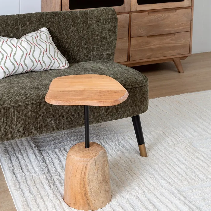 Măsuță laterală acacia, mobilier rustic [2]