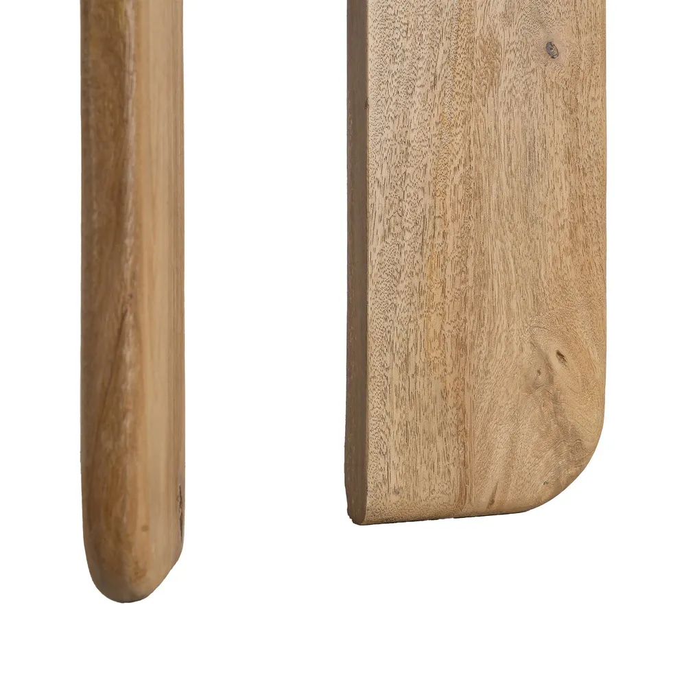 Măsuță laterală din marmură verde cu bază din lemn de mango [7]