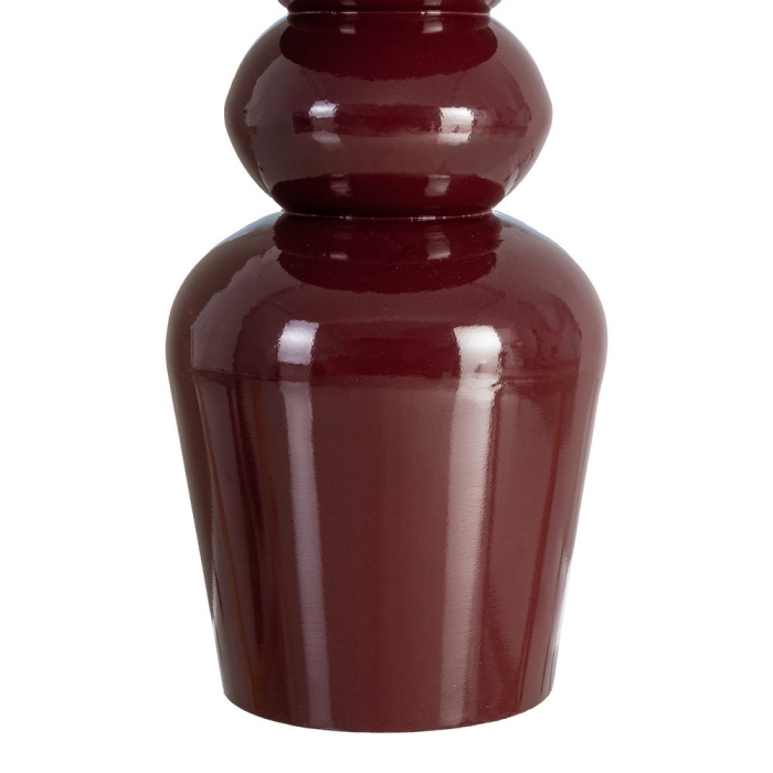 Măsuță laterală din metal bordeaux bază stratificată [6]