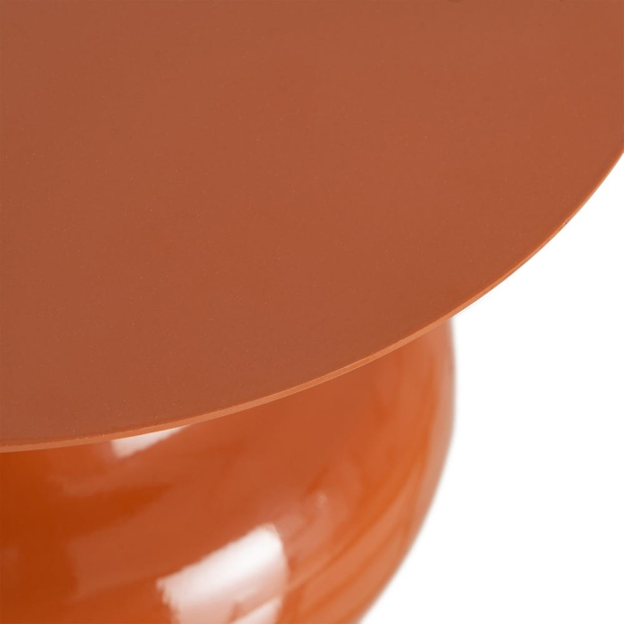 Măsuță laterală din metal teracotă bază volumetrică [8]