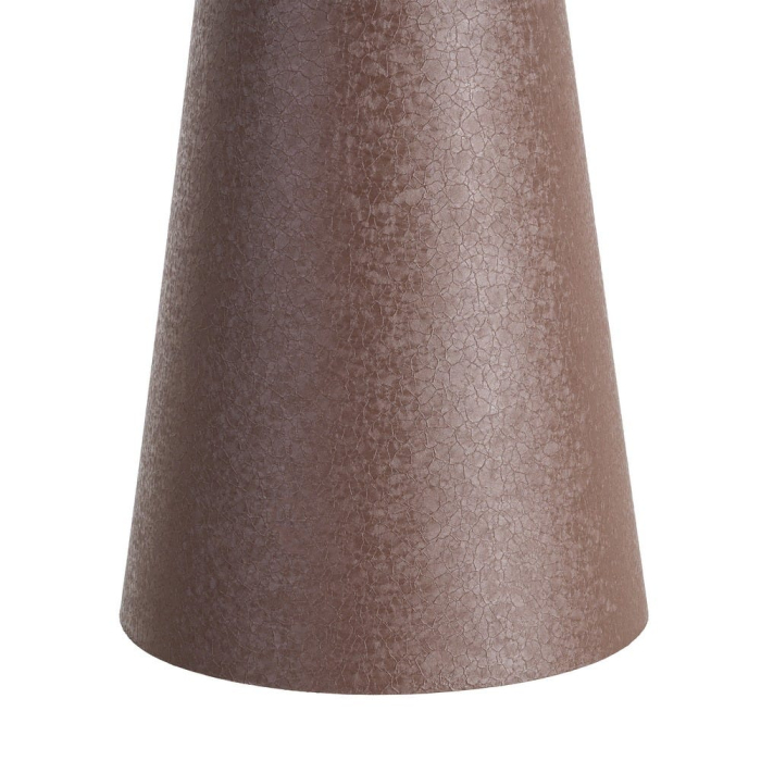 Măsuță laterală din oțel maro blat texturat [5]