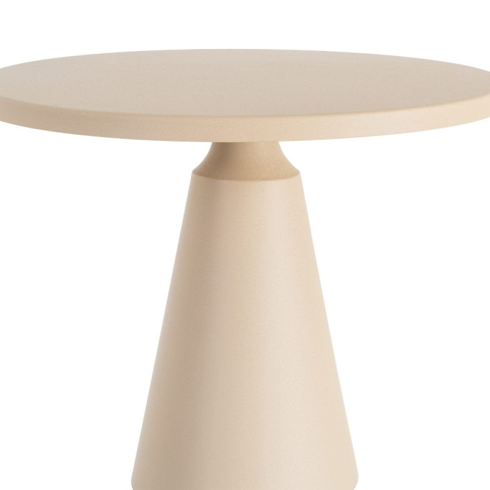 Măsuță laterală din oțel taupe blat rotund [4]