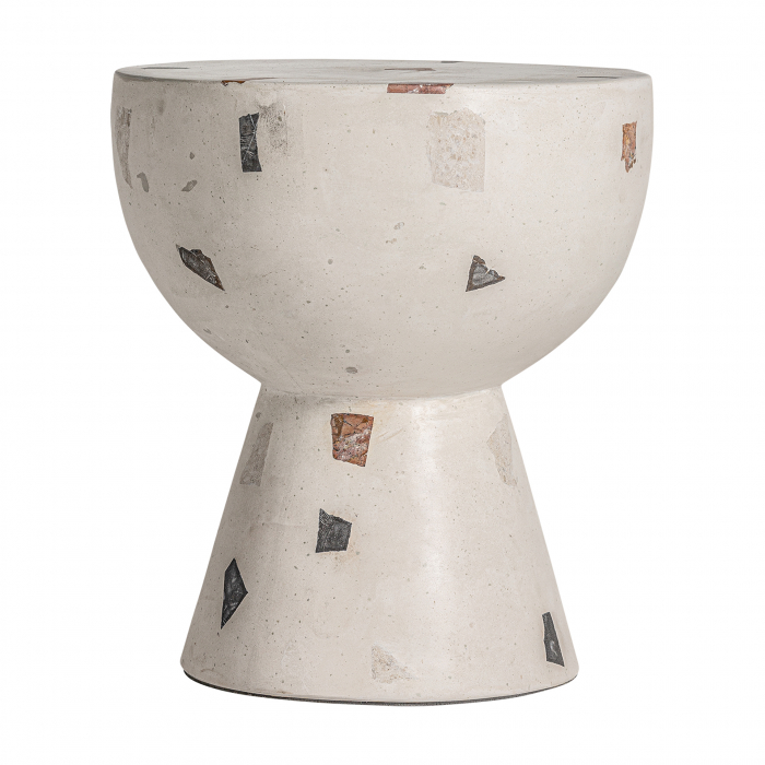 Masuta laterala contemporana terrazzo alb|Masute decorative [1]