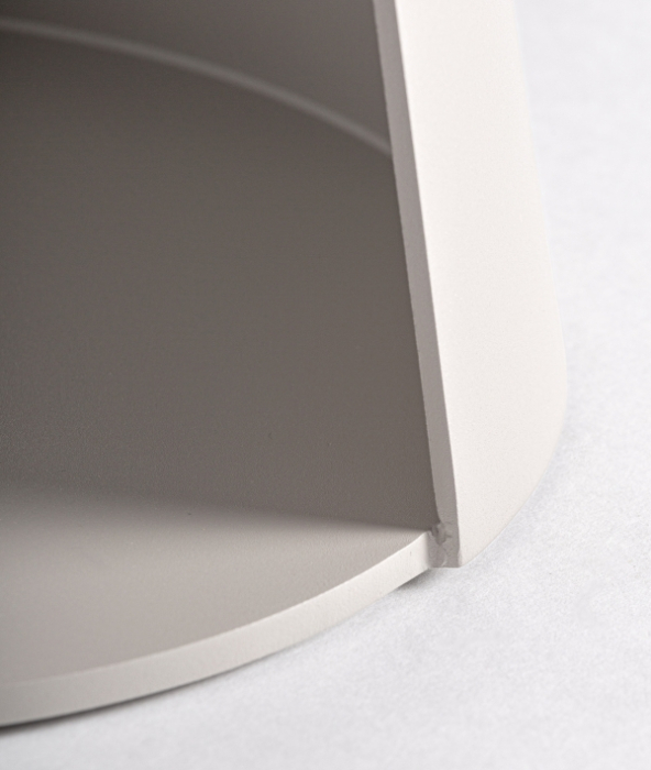 Masuta laterala din aluminiu bej Wengen 40x40x48 cm [3]