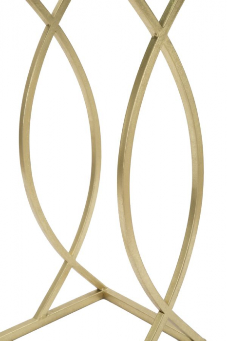 Masuta laterala sticla Glamour pentru spatii mici CreativDeco [7]