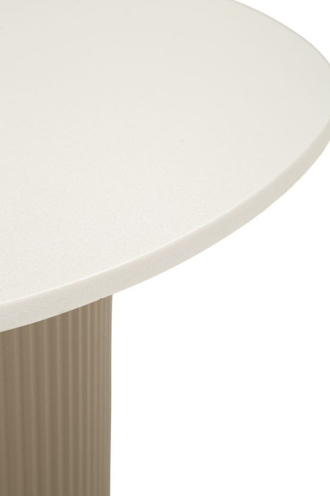 Masuta laterala gri alb din metal si marmura artificiala pentru living [3]