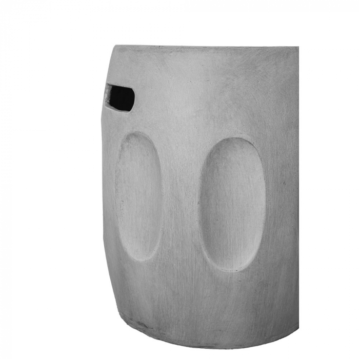 Masuță laterală sculpturală Africa Side Table gri beton [3]