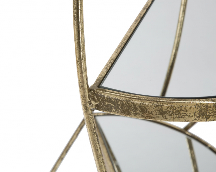 Masuta laterala inalta oglinda aurie | Mobilier reflectorizant CreativDeco [5]