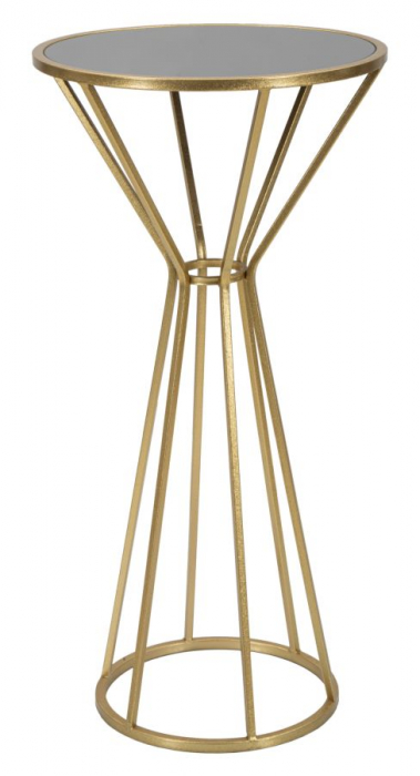 Masuta laterala inalta cu oglinda stil Glam CreativDeco [1]