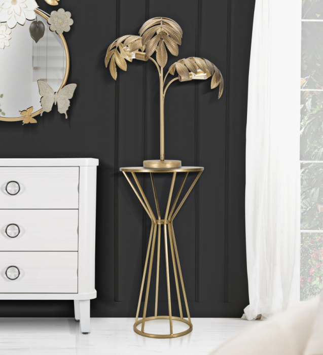 Masuta laterala inalta cu oglinda stil Glam CreativDeco [5]