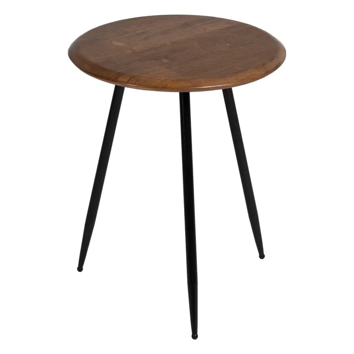 Masuta lemn cauciuc rotunda|Mobilier decor modern [4]
