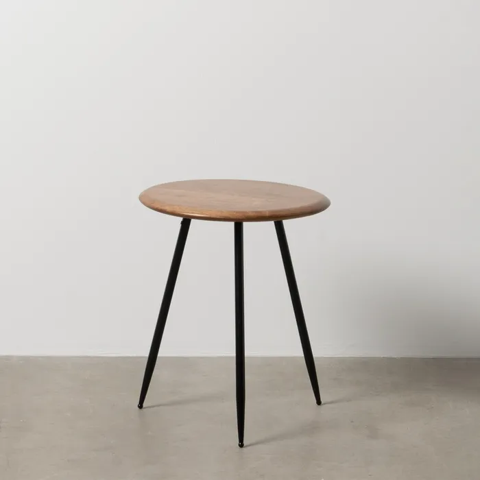 Masuta lemn cauciuc rotunda|Mobilier decor modern [1]