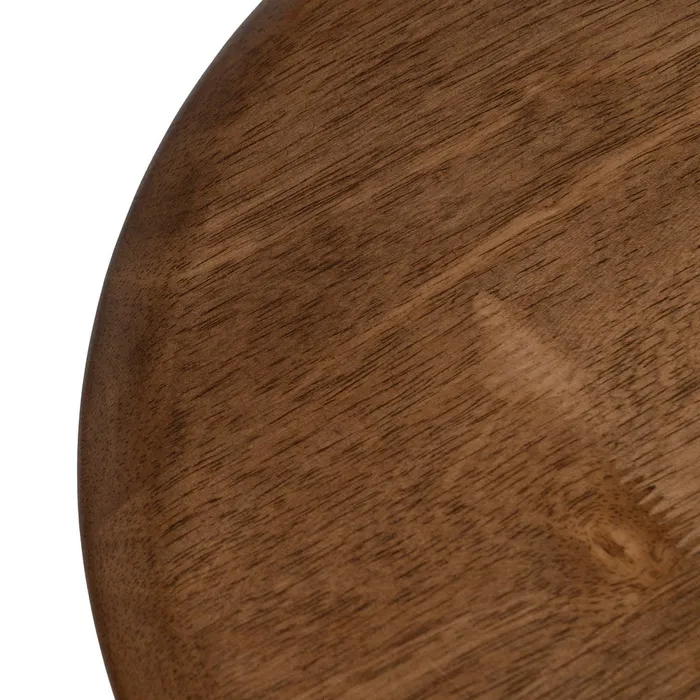 Masuta lemn cauciuc rotunda|Mobilier decor modern [5]