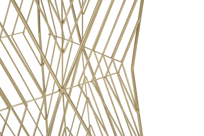 Masuta laterala Lines M, metal auriu, oglinda [7]