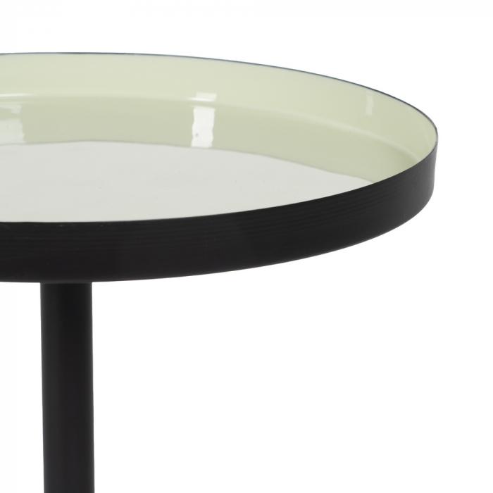 Masuta Tip Bar Fier Negru si Blat Verde CreativDeco - Piesa de Lux [4]