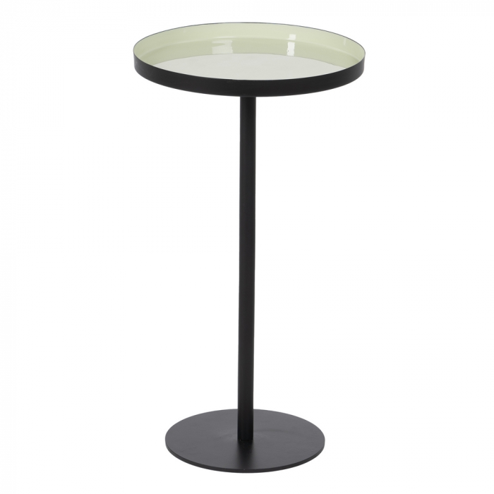 Masuta Tip Bar Fier Negru si Blat Verde CreativDeco - Piesa de Lux [3]