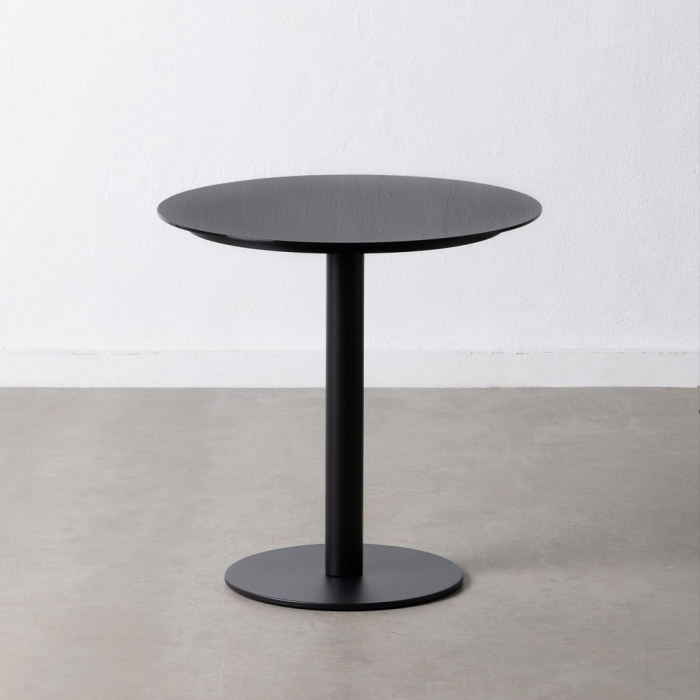 Masa Laterala Minimalista CreativDeco - Mobilier Negru Lucios [1]