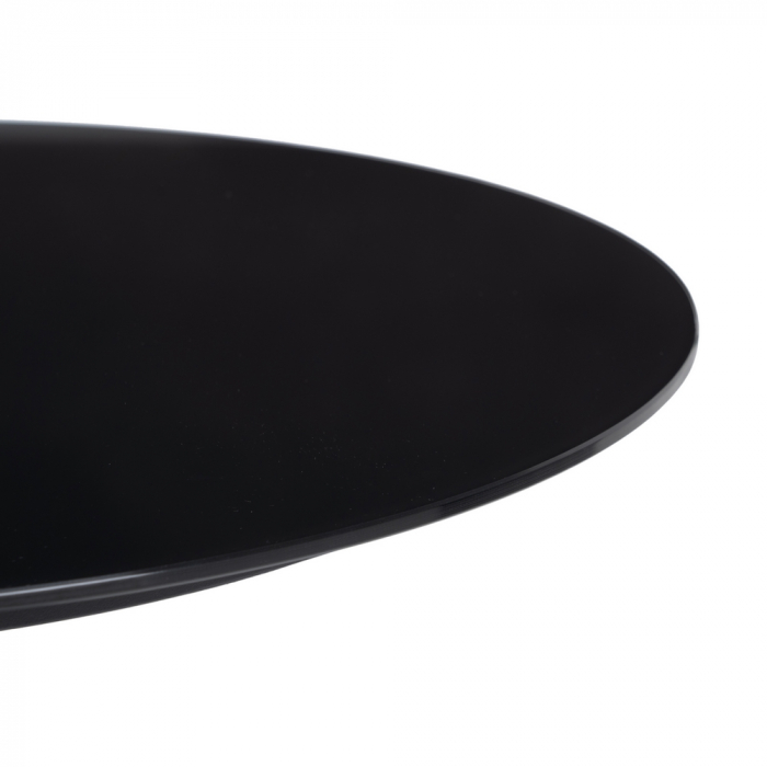 Masa Laterala Minimalista CreativDeco - Mobilier Negru Lucios [4]